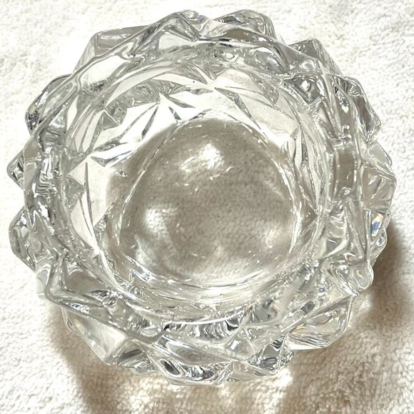 Tiffany & Co Crystal Rock Cut Votive Holder Vintage – NIB - Opened for Pix - Picture 13 of 14